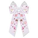 Western Hair Bows for Women Howdy Cowgirl Hair Bow Clips Cowboy Hat Boot Hair Ribbons Jeweled Big Pink Hair Bows Western Hair Accessories Bachelorette Rodeo Nashville Cowgirl Outfits Gifts (Pattern C)