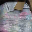 Bean Bag Chair for Adults Teen,Giant Bean Bag Chairs Cat Design,Plush Faux Fur Beanbag Couch Comfy Accent Floor Sofa for Reading, Playing, Relaxing in Living Room, Bedroom (Rainbow)