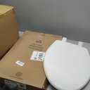 Bemis 7300SLEC Slow Close Toilet Seat, Easy Clean Hinges and Durable Plastic Seat, Made in USA, Elongated, White