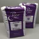 Poise Overnight Incontinence & Postpartum Pads for Bladder Leaks, 8 Drop Extra Coverage, 72 Count (2 Packs of 36)