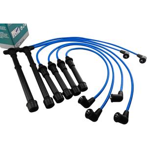 High Performance Spark Plug Wires Compatible with Frontier Pathfinder Xterra QX4 SOHC 3.3L V6 1996-2004 Blue VG33E Only not for VG33ER