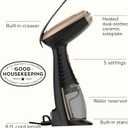 Conair Handheld Garment Steamer for Clothes, Turbo ExtremeSteam 1875W Fabric Steamer, Portable Handheld Design, Strong Penetrating Steam, Black