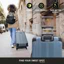 Kenneth Cole REACTION Out of Bounds Lightweight Hardshell 4-Wheel Spinner Luggage, Granite Blue, 28-Inch Checked