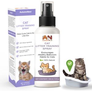 Cat Litter Training Spray  150ml Natural Attractant for Cats & Kittens  Helps Guide Proper Litter Box Use  Indoor Toilet Training Aid