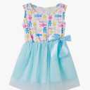 Girls Sleeveless Dress Toddler Bunny Tutu Sundress Casual Party Dresses, Set of 2,  Size(100,120)