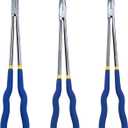 16-Inch Long Reach Pliers Set - Multi-Purpose Straight & Bent Nose Pliers (3PCS)