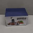 GANIZA Food Processors, Electric Food Chopper with Meat Grinder & Vegetable Chopper - 2 Bowls (8 Cup+8 Cup) with Powerful 450W Copper Motor - Includes 2 Sets of Bi-Level Blades for Fruits/Meat/Nuts (Black)