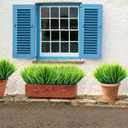 Ysleen 40 Bundles Artificial Grasses Outdoor UV Resistant Fake Plants No Fade Faux Grass Plastic Wheat Grass Greenery Shrubs Garden Porch Window Box Decorating Craft