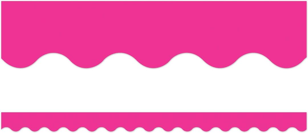 Teacher Created Resources Hot Pink Scalloped Border Trim (5582)