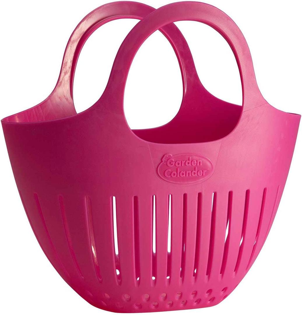 Hutzler Mini Garden Colander Garden Basket, Small, Pink