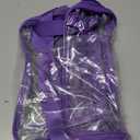 forstree 2 Pieces Heavy Duty Clear Backpack, Purple PVC Waterproof Bag With Cosmetic Bag, See Through Book Bag With Lunch Bag, Stadium Approved, Reinforced Strap, School, Work, Women, Men, Boy, Girl