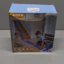 Flex Track 15 Ft Starter Set, Flexible Race Car Ramp Track for Ages 3 & Up with Suction Cups Compatible with Diecast 1/64th Cars (Blue)