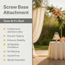 7.2FT Gold Metal Arch Backdrop Stand for Weddings, Birthdays & Garden Decor, Semicircle Frame, Sturdy Powder-Coated Metal, Easy to Assemble, Indoor & Outdoor Use