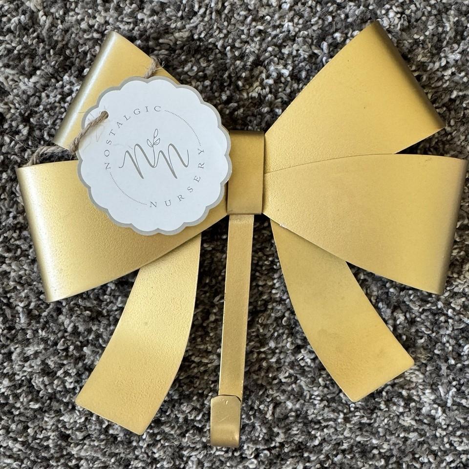 DI CA 8x7 Gold Bow Wall Hook