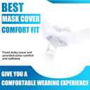 Nuanchu 12 Pcs Nasal Pillow Liner for CPAP Cushion Nasal Cushion Pillow Covers Cotton Liners Skin Sleep Protector Compatible Comfort Reusable Reduce Noisy Air Leaks and Irritation (White)