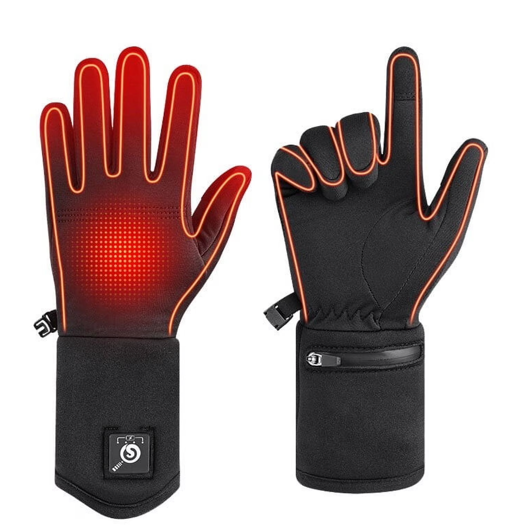 Electric Heated Glove Liners for Men Women Rechargeable Battery Heating Riding Ski Snowboarding ,Multipurpose Use, Medium/Large