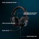 Logitech G Pro X SE Wired Gaming Headset with Microphone: Detachable Microphone, DTS Headphone:X 7.1, for PC, Xbox One, Xbox Series X|S, PS5, PS4, Includes USB DAC - Black