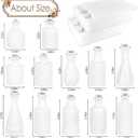 Matte White Glass Bud Vase Set of 12 Small Minimalist Vases for Easy Home Styling, Perfect for Windowsills, Bedrooms, Bathrooms, and Table Centerpiece Dcor