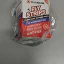 Fly Strips Indoor Sticky Hanging 24pk with Pins. Non Toxic Outdoor Fly Trap Indoor for Home. Flies Tape Paper Trap Ribbon Roll for House Gnat Fruit and Housefly. Bug Catchers for Inside Home Flypaper.