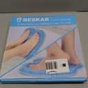 BESKAR Shower Foot Scrubber Mat with Non-Slip Suction Cups, Foot Spa Brush for Cleaning & Exfoliating Your Feet No Bend, Foot Points Reflexology Mat for Relax Your Feet (Carbon Black)