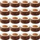 Lawei 20 Pack Wooden Tealight Candle Holder, Wood Votive Tealight Holder Tealight Candlestick for Wedding Party Birthday Holiday Decoration