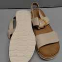 UBFEN Womens Flat Sandals Arch Support Open Toe Walking Comfy Casual Low Wedge Summer Shoes (9)