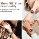 Boho Beaded Handmade Braided Bracelet Band Women 20mm Compatible for Samsung Galaxy Watch 7/6/5/4/Active 2/4 Classic/6 Classic/5 Pro/FE 40mm 42mm 43mm 44mm 45mm 46mm 47mm