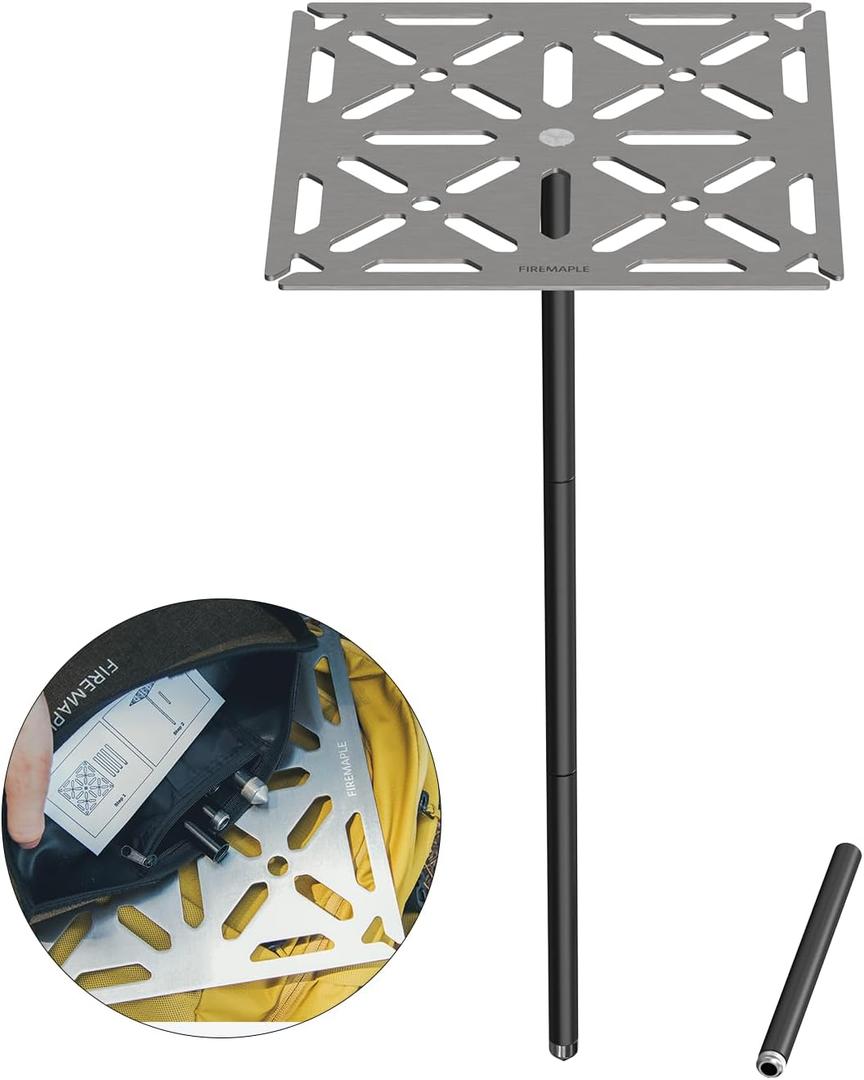 Fire-Maple Dandelion Buddy Camping Table Portable Adjustable Stand Desk | Premium Aluminium Alloy & Stainless Steel for Stability, Detachable Feet for Height Adjustment, Compact & Portable, 14.1oz