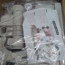 Hanaoyo LED Pool Fountain Waterfall for Above Ground Pools, 7 Different Lighting Colors, Smooth Flowing Pool Waterfall Relaxing Cascade for Outdoor Decor, Adjustable Width Fits Various Frames