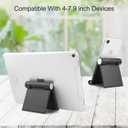 Mobile Phone Holder, Phone Stand Desk Desktop Mobile Holder Adjustable Foldable Portable Video Call Mount (1PH -Black)