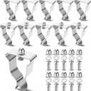 Tandefio 10 Sets Window Well Cover Clips Outside 2.36'' x 1.57'' x 0.8'' Basement Window Well Cover Hardware Kit Spring Clip Heavy Duty Egress for Basement Courtyard Exterior Window Well