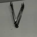 Tongs for Cooking, 12" Kitchen Tongs with Silicone Tips, Food Grade Serving Tongs Set of 3, Black