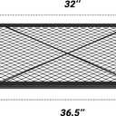 onlyfire Fire Pit Grill Grate, Heavy-Duty Steel Cooking Grate with X-Marks Design for Outdoor BBQ, Camping, Group Gatherings - 32 X 15