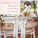 Suncalla 30 Yards Shimmery Chiffon Silk Ribbons for Xmas Tree Decoration Wedding Decor Invitations Bridal Flower Bouquets Gift Wrapping DIY Crafts(White)