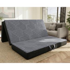 MEWMINGLE Tri Folding Mattress 6 Inch Queen, Memory Foam Foldable Bed, Zero Odor, 100% Polyester Removable Cover, Sturdy Handles, Breathable Mesh & Non-Slip Bottom, CertiPUR-US Certified, 78"x 58"