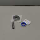 Straight Shower Arm with Flange, Ceiling Mount 3 Inches Rain Shower Head Arm Extension Replacement with Anti-Scratch Escutcheon Plate, DOLGABA Polished Chrome