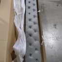 PVWIIK Upholstered Queen Platform Bed with Soft Fabric for Bedroom, Living Room, Solid Wood Bedframe w/ Wood Slat Support, Easy to Assemble, No Box Spring Needed, Grey