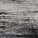  8x10 Area Rug, Washable Rug for Living Room, Non Slip, Soft Low Pile, Modern Abstract Grey Black Rug for Bedroom, Dining Room, Home Office, Indoor Floor Carpet