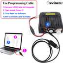 QYT KT-8900D Upgrade Version of KT-8900 Dual Band Mini Car Radio Mobile Transceiver VHF UHF Two Way Radio+USB Programming Cable