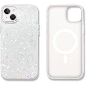 Sonix Case for iPhone 15 Plus, iPhone 14 Plus | Compatible with MagSafe | 10ft Drop Tested | Pearl Tort Marble