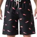 KAILUA SURF Big and Tall Mens Swim Trunks, 9" Mens Designer Bathing Suit Boardshorts (XX-Large, D57)