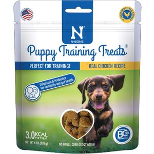 2 x N-Bone Puppy Training Treats, 6oz, Real Chicken Recipe, Small (EXP 06/04/27)