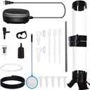 brine Shrimp Hatchery brine Shrimp Eggs Incubator Kits,Multifunctional Artemia Hatchery with air Pump,Live brine Shrimp net,Feeder,storagerand and Large Clip(Set of 20pcs)