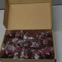 Menkxi 15 Pcs Christmas Velvet Balls 1.97 Flocked Christmas Hanging Ornaments Handmade Velvet Balls Xmas Tree Ornaments Xmas Tree Bulbs for Wedding Anniversary Party (Red)