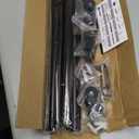 GXOACKJ 2 Pack Black Curtain Rods for windows 28 to 78 inch, 5/8 inch Splicing Heavy Duty Metal Curtain Rod Set with Brackets