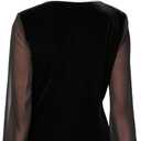 Alex Evenings Women's Blouse with Embellished Ruched Waist (Black) L