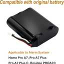 300-11186 Battery Compatible with Home Pro A7 Pro A7 Plus Pro A7 Plus C Resideo PROA7C 7800mAh Li-ion