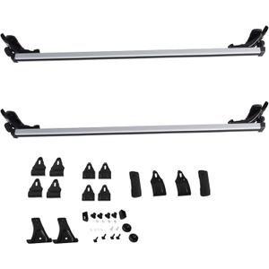 Universal 48 330LB Car Top Roof Cross Bar Luggage Cargo Carrier Rack w/ 3 Kinds Clamp Silver