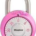 Master Lock 1530DPNK Locker Lock Combination Padlock, 1 Pack, Pink