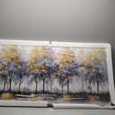 Wall Art Blue Tree Wall Decor Abstract Plant Canvas Print Painting Framed Artwork Home Decor For Living Room Bedroom Office Restaurant Wall Decorations 24x48 inch